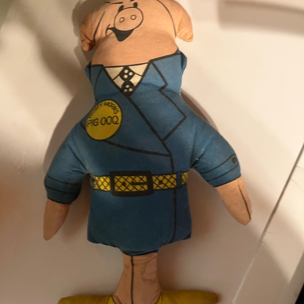 Rare HTF FROSTY MORN STUFFED PIG